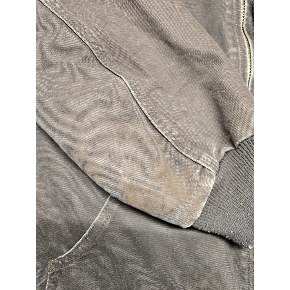 Carhartt Jacket Mens 3XL Vintage Brown J130 Quilted Lined Hooded Distressed‎ - Picture 2 of 16